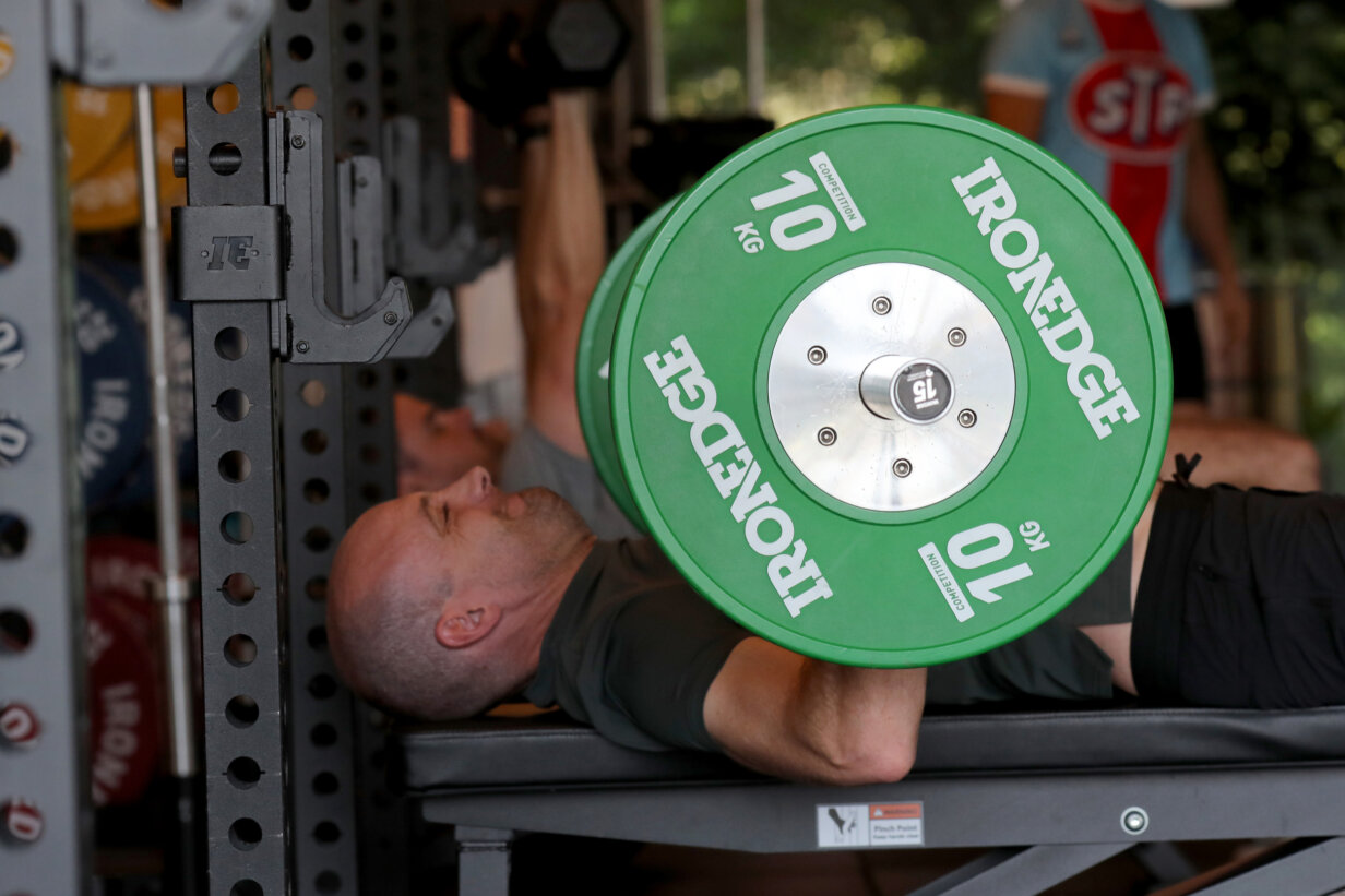 Coach Cook Group Class Bench Press